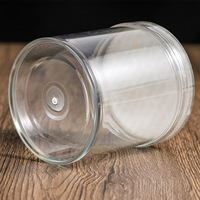 Vente en gros de pots en plastique PET de qualité alimentaire de 32 oz avec couvercles à vis faciles à ouvrir, capacité de 1000 ml, bonbons, biscuits, gâteaux, conserves chinoises