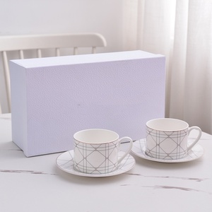 European Style High-End Bone China Tea Plate Coffee <b>Cup</b> <b>Set</b> Luxury Gift Box for Afternoon Tea - Product Image 3