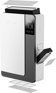 Holtop HRV teléfono inteligente wifi control dormitorio unidad <span class=keywords><strong>de</strong></span> ventilación unidad <span class=keywords><strong>de</strong></span> recuperación <span class=keywords><strong>de</strong></span> calor montada en la pared - Product Image 4