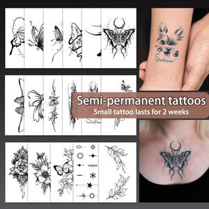 Tatuaje Temporal Impermeable y Resistente al Sudor, Semipermanente, Dura 2 Semanas, Realista, a Base de Hierbas, Anti-fricción, para Mano y <span class=keywords><strong>Brazo</strong></span> - Product Image 4