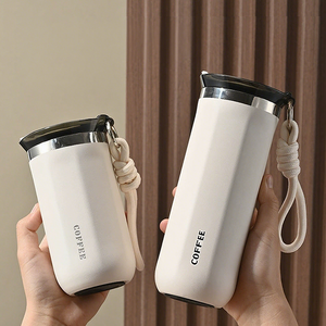 Logo personnalisé 350ml Double paroi en acier inoxydable isolé gobelet tasse à café Logo personnalisé <span class=keywords><strong>avec</strong></span> <span class=keywords><strong>poignée</strong></span> garder au chaud - Product Image 1