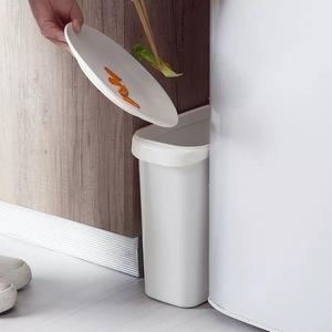 ถังขยะทรงเพรียวบาง พลาสติกไม่มีฝา แบบกด ดีไซน์แคบสำหรับใช้ในบ้าน - Product Image 2