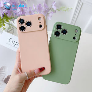 IExplore <span class=keywords><strong>Slik</strong></span> Touch TPU Silicone Straight Edge Design personnalisé Coque de téléphone pour 1 + xiaomi Redmi Note 14 iPhone 17 <span class=keywords><strong>Pro</strong></span> Max - Product Image 2