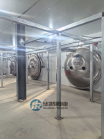 30m² HUARAN Industriële Vacuümvriesdroger Vriesdroogmachine voor Zeevruchten, Groenten, Fruit / Lyofilisator