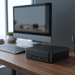 Mini PC Comercial Intel Core N150 DDR4 2*M.2 SSD Win11 6USB Nuc 2HD2.0 WiFi6 1*RTL8111H LAN Audio - Product Image 1