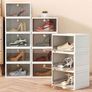 Haogle Wholesale Plastic Shoe Case Stackable Blind <b>Box</b> Storage <b>Box</b> DIY Combination Folding Plastic Shoes <b>Box</b> - Product Image 1