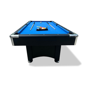 Mesa de Billar Snooker <span class=keywords><strong>TopSports</strong></span> de 8 Pies para Casa, Oficina o Sala de Juegos con Cojines de Goma Duraderos y Troneras de Cuero, Última Mesa de Pool - Product Image 4