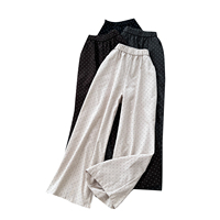 Pantalon large taille haute à pois pour femme, décontracté et ample, idéal pour l'automne 2026