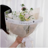 Rouleau de papier d'emballage floral transparent simple en film OPP imperméable pour fleurs fraîches, fleuristes