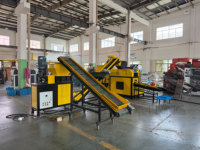 Mesin Granulator Kawat Tembaga 80-100kg/jam W-Q20 dengan Pemisah Elektrostatik, Peralatan Daur Ulang Kabel Otomatis untuk Kawat Bekas