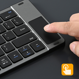 <span class=keywords><strong>Tastiera</strong></span> Bluetooth Pieghevole con Touchpad Ricaricabile Tascabile per iPad <span class=keywords><strong>iPhone</strong></span> Smartphone Tablet Laptop - Product Image 2