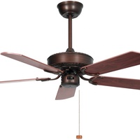 Ventilateur de luxe décoratif sans bruit pour chambre d'hôtel, ampoule électrique de 42 pouces, ventilateur de plafond pour climatisation