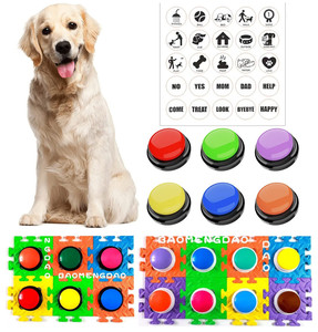 Großhandel Haustier-Kommunikationsknopf Hunde-Sprechbox Trainings-Spielzeug Aufnahmegerät Soundmacher Quetschbox Mehrfarbig Aufnahmefähig - Product Image 2