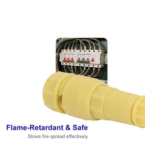 Connecteur électrique étanche pour le cordon d'alimentation d'éclairage <span class=keywords><strong>de</strong></span> voie <span class=keywords><strong>de</strong></span> <span class=keywords><strong>jardin</strong></span> extérieur Contact en cuivre connecteur rapide type T - Product Image 4