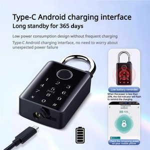 <span class=keywords><strong>Candado</strong></span> Inteligente Tuya Personalizado, Impermeable, de Aleación de Zinc y Acero Inoxidable, con Alarma Digital de Seguridad, Llaves de Tarjeta, Combinación y Huella Dactilar - Product Image 5