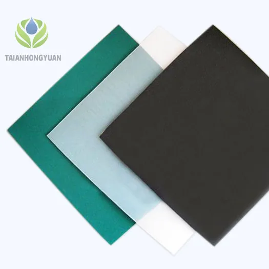 Membran Tahan Air Geokomposit Hijau Halus HDPE dengan Geotekstil Nonwoven