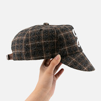 Casquette de baseball en feutre à 5 panneaux, style hip-hop, avec logo personnalisé brodé en 3D, profil moyen, pour marques de streetwear vintage