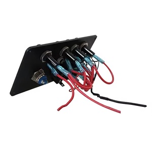 Kit de panneau d'interrupteurs à bascule étanche DC 12V 3-en-1 avec fusible 10A, interrupteur marche/arrêt SPST, panneau multi-interrupteurs pour voiture, camping-car, <span class=keywords><strong>bateau</strong></span> - Product Image 4