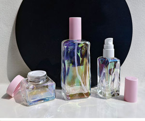 Vacío de boca ancha 50 Ml Frascos cosméticos Vidrio 50G 30Ml 100Ml Envase cosmético de vidrio cuadrado - Product Image 2