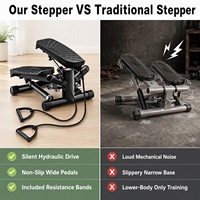 Pédalier de fitness portable, simulateur d'escalade, appareil d'exercice avec corde de résistance