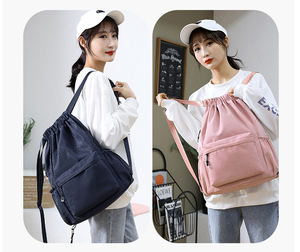 กระเป๋าเป้สะพายหลังแบบหูรูดความจุสูงสำหรับเล่นกีฬากลางแจ้งกระเป๋าออกกำลังกายแบบหูรูดกระเป๋าแบบมีฝาปิดสำหรับเล่นฟุตบอล - Product Image 5