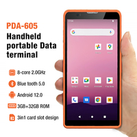 Lecteur de codes-barres 2D PDA robuste Android 12 4G NFC Terminal de collecte de données RFID Communication WiFi 13.56MHz Certifié GMS