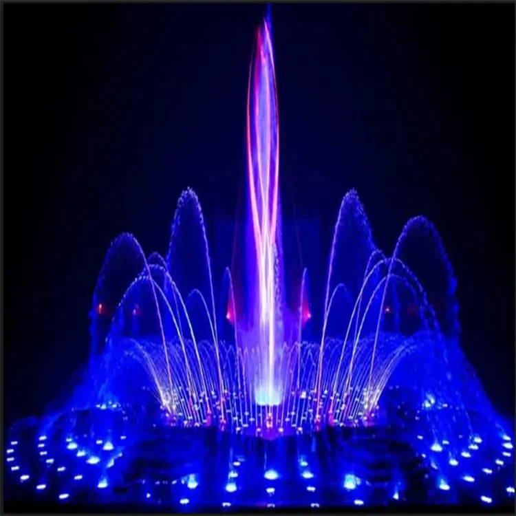 4 to 5m diameter garden lake dancing music water fountain with lights