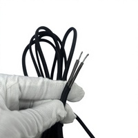 Cordon d'alimentation tressé en tissu noir homologué UL avec variateur de luminosité UL et prise américaine E26, kit de suspension DIY pour l'Amérique du Nord