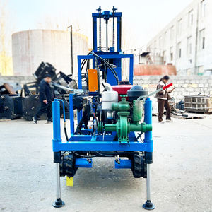 YD180 35hp 25hp 디젤 물 우물 드릴링 장비 200m 최대 깊이 크롤러 이동성 EPA 엔진 하드 록 380v/220v - Product Image 4