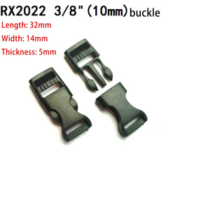 Boucles réglables personnalisées en POM noir recyclé Boucle coulissante en plastique pour tri planeur et échelle - Product Image 3