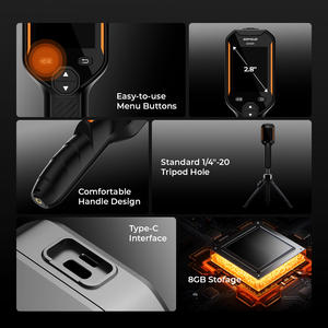 Cámara Termográfica GH340 GH192, Resolución IR de 256x192, Imagen Térmica Visual de 2MP 640x480 para Inspección Eléctrica y HVAC - Product Image 6