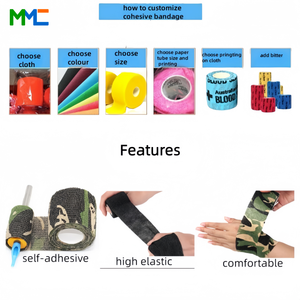 Customizable Multi-Color Sports <b>Tape</b> Eco-Friendly Breathable Latex-Free Men's Flexible Bandages Hand-Tearable Medical - Product Image 6