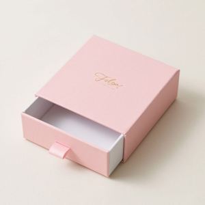 Luxury Custom Jewelry <b>Box</b> Organizer High Quality Necklace Ring <b>Gift</b> Packaging Customized Drawer <b>Box</b> Recycled Materials Magnetic - Product Image 3