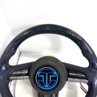 Volant en fibre de carbone forgé sur mesure avec LED pour Mazda 3 6 CX-3 CX-4 CX-8 CX-9