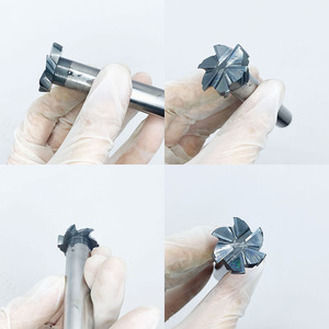 Độ chính xác 6-Groove xoắn ốc <span class=keywords><strong>End</strong></span> <span class=keywords><strong>Mill</strong></span> CNC <span class=keywords><strong>Lathe</strong></span> t-groove hình chữ T phay Cutter Straight Shank tráng mặt <span class=keywords><strong>Mill</strong></span> ODM tùy chỉnh - Product Image 2