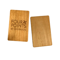 Tarjetas de Llave de Hotel RFID de Madera Sostenible |   Tarjetas Inteligentes NFC de Bambú Ecológicas para Control de Acceso |   Logotipo Grabado con Láser Personalizado