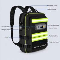 Sac à dos professionnel F-B1A pour le suivi des outils RFID avec alerte d'outils manquants |   Sac de retour d'outils RFID avec capacité pour 50 outils