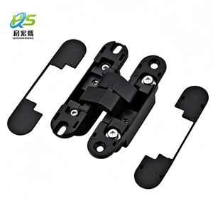 Black Customized Logo 3d Concealed Door Hinge Zinc Adjustable Folding Bedroom Bld-g110 180 Degree Opening Full Visibility and - Product Image 1