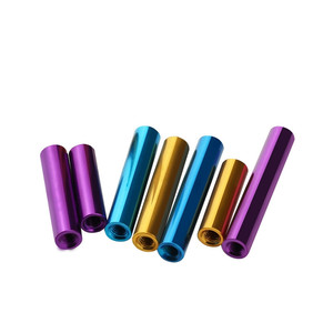 Entretoises de colonne en aluminium anodisé noir M3 4mm-100mm avec filetage interne femelle pour raccordement rapide - Product Image 3