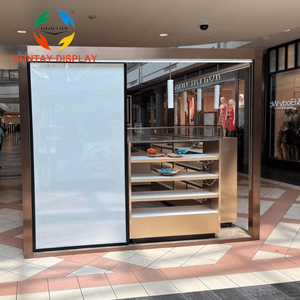 Chiosco su misura dell'esposizione dei gioielli dei materiali di legno di vetro del chiosco dei gioielli del centro commerciale con il contatore dell'esposizione - Product Image 2