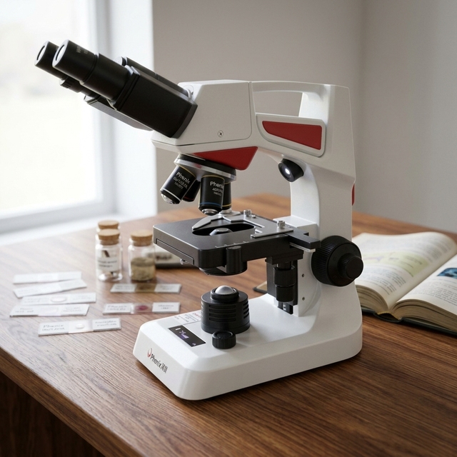 Phenix BME50-1000X Binocular Biological Microscope With up Down LED Students Microscope