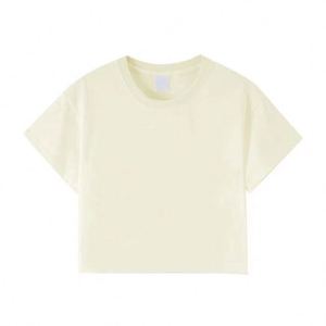 Custom 2025 Summer Women's Casual Crop <b>Top</b> Comfortable <b>Loose</b> Short Sleeve T-shirt <b>Tops</b> Personalized Crop <b>Top</b> for Women - Product Image 4