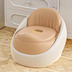 Siège de toilette d'apprentissage pour bébé en plastique avec coussin en PU souple et couvercle, chaise de propreté en plastique pour bébé - Product Image 2