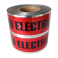 Cinta de Advertencia Magnética No Adhesiva OPP/AL/PE Huaan DT012 Resistente a la Intemperie para Barricadas Subterráneas Detectables