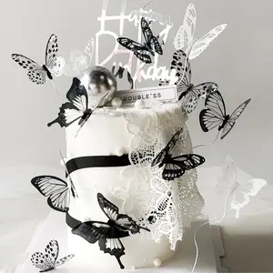 Ychon Butterfly Cake Toppers Cupcake Toppers Alles Gute zum Geburtstag für Mädchen Frauen Geburtstags torte Party Dekorationen
