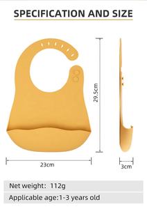 Baberos de silicona sólida para alimentación de bebé, paños para eructar, Bandana, delantales de moda, Babador, Braga, artículos para bebés para recién nacidos - Product Image 2