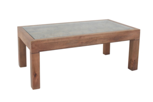 Mesa de Centro Minimalista de Madera Maciza para Sala de Estar, con Textura de Madera Natural, Estructura Resistente, Mueble para el Hogar - Product Image 2