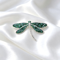 Broches Papillon Libellule en Laiton et Zircon Style Coréen pour Enfants, Collection 2026 – Idéal pour la Mode Quotidienne et les Cadeaux
