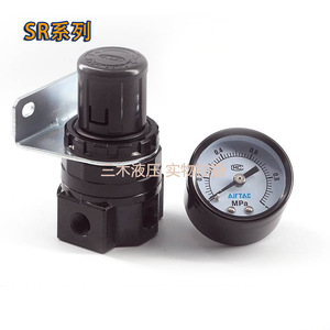 วาล์วลดแรงดัน Airtac รุ่น SR200 06 08 1 4 นิ้ว ตัวปรับแรงดันแก๊สสำหรับระบบลม - Product Image 4