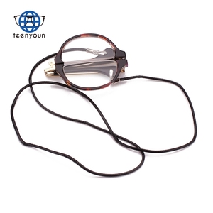 Lunettes de lecture pliables Teenyoun demi-<span class=keywords><strong>lune</strong></span> pour hommes et femmes, lunettes de vue rondes à enrouler autour du cou - Product Image 3